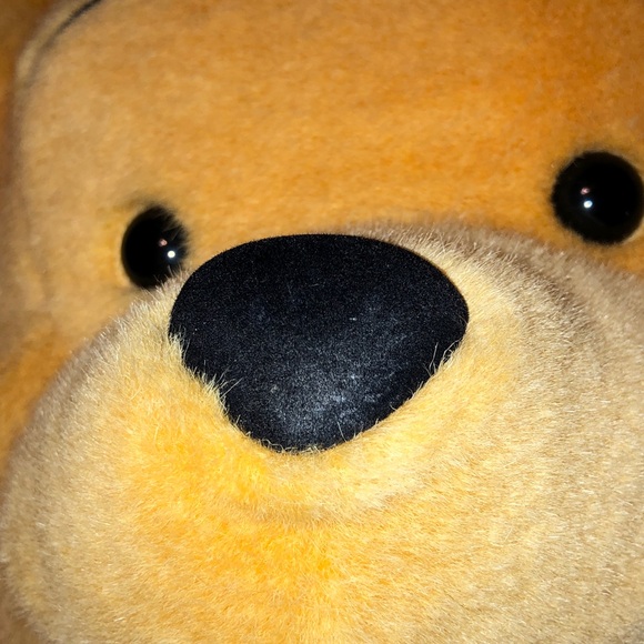 Vintage Disney Y2K Plush Winnie the Pooh Face Backpack - Picture 6 of 6